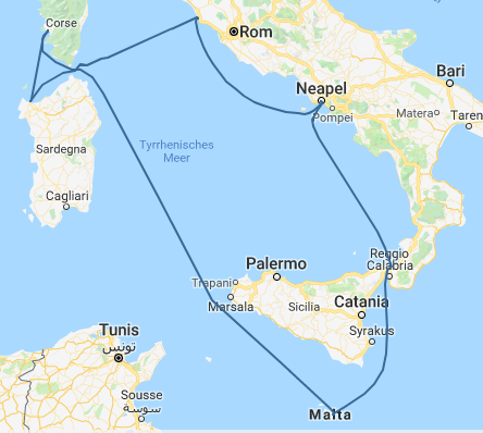 Malta Fly & Cruise Itinerary
